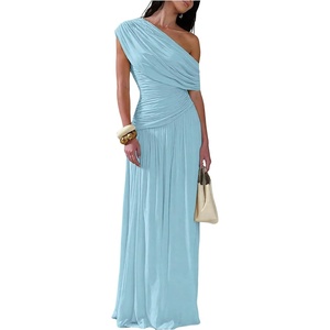 image:imageGORGLITTER Womens Bridesmaid Dresses One Off The Shoulder Formal DressesBlue