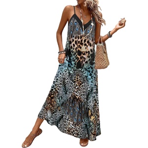 image:imageGORGLITTER Womens Cheetah Leopard Animal Print Flowy Maxi Long DressesMulticolor Tiger