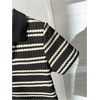 image:imageGORGLITTER Boys 2 Piece Outfit Summer Striped Short Sleeve Shirt amp ShortsBlack