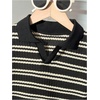 image:imageGORGLITTER Boys 2 Piece Outfit Summer Striped Short Sleeve Shirt amp ShortsBlack