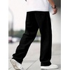 image:imageGORGLITTER Boys Baggy Jeans Casual Wide Leg Elastic Denim Pants TrousersWash Black B