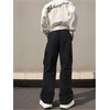 image:imageGORGLITTER Boys Cargo Pants 2 Pack Baggy Wide Leg Joggers Hiking PantsBlack and Green