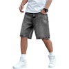 image:imageGORGLITTER Boys Jorts Baggy Jeans Shorts Trendy Wide Leg Denim ShortsGrey