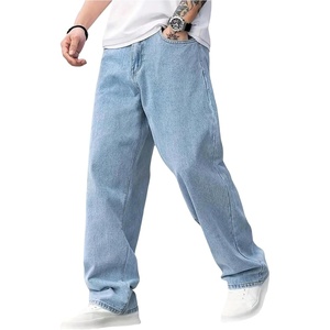 image:imageGORGLITTER Boys Baggy Jeans Casual Wide Leg Elastic Denim Pants TrousersLight Wash