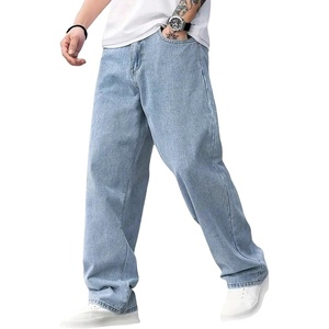 image:imageGORGLITTER Boys Baggy Jeans Casual Wide Leg Elastic Denim Pants TrousersWash Light Blue