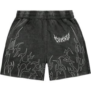 image:imageGORGLITTER Boys Star Graphic Shorts Y2K Straight Leg Drippy Track ShortsBlack Graphic