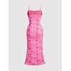 image:imageGORGLITTER Womens Floral Wedding Guest Bridal Shower Summer Midi DressesHot Pink Florals