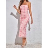 image:imageGORGLITTER Womens Floral Wedding Guest Bridal Shower Summer Midi DressesPink Floral