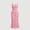 image:imageGORGLITTER Womens Floral Wedding Guest Bridal Shower Summer Midi DressesPink Florals