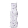 image:imageGORGLITTER Womens Floral Wedding Guest Bridal Shower Summer Midi DressesPurple