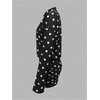 image:imageGORGLITTER Womens Sheer Going Out Dresses Mesh Long Sleeve Button Up DressBlack and White