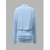 image:imageGORGLITTER Womens Sheer Going Out Dresses Mesh Long Sleeve Button Up DressBlue