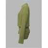 image:imageGORGLITTER Womens Sheer Going Out Dresses Mesh Long Sleeve Button Up DressGreen