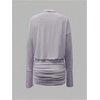 image:imageGORGLITTER Womens Sheer Going Out Dresses Mesh Long Sleeve Button Up DressPurple