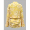 image:imageGORGLITTER Womens Sheer Going Out Dresses Mesh Long Sleeve Button Up DressYellow Flower