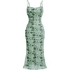 Dark Green Floral